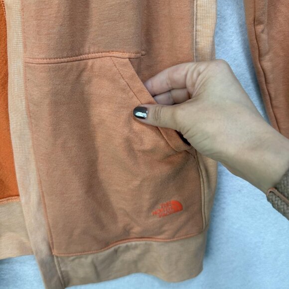 The North Face Sweater Womens Medium Orange Open Front Cardigan Pockets NF0A82Q1 - Picture 3 of 13